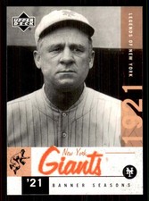 2001 Upper Deck Legends of New York #56 John McGraw Giants