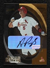 2002 Donruss Best of Fan Club League Leaders /300 Albert Pujols #LL-26 Auto 06bg