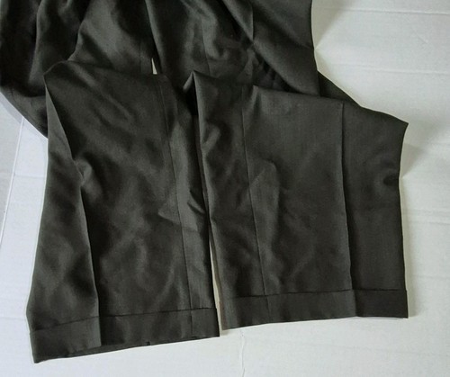 Traje Zanetti 2 Piezas 52R 36 Super 100's Lana Extra Fina Merinos Verde Tollegno - Imagen 19 de 19