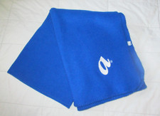 vintage AIRTRAN AIRWAYS blue fleece "A" logo cabin blanket travel throw