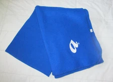 vintage AIRTRAN AIRWAYS blue fleece "A" logo cabin blanket travel throw