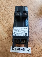 siemens 15 amp 1 pole tandem type QT circuit braker