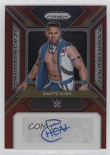 2024 Panini Prizm WWE Sensational Signatures Red 25/99 Dante Chen Auto a8r