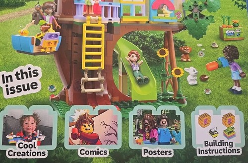 Lego Magazine Aprile-Giugno 2025 Poster Divertenti Bambini LegoLand Discovery Casa sull'Albero - Foto 4 di 4