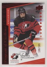 2021 Upper Deck Team Canada Juniors Exclusives 139/165 Corson Ceulemans #131 n1u