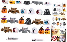 24PCS Pull Back Cars - Assorted Ghost Eyeball Bat Pumpkin Tiny Car Halloween