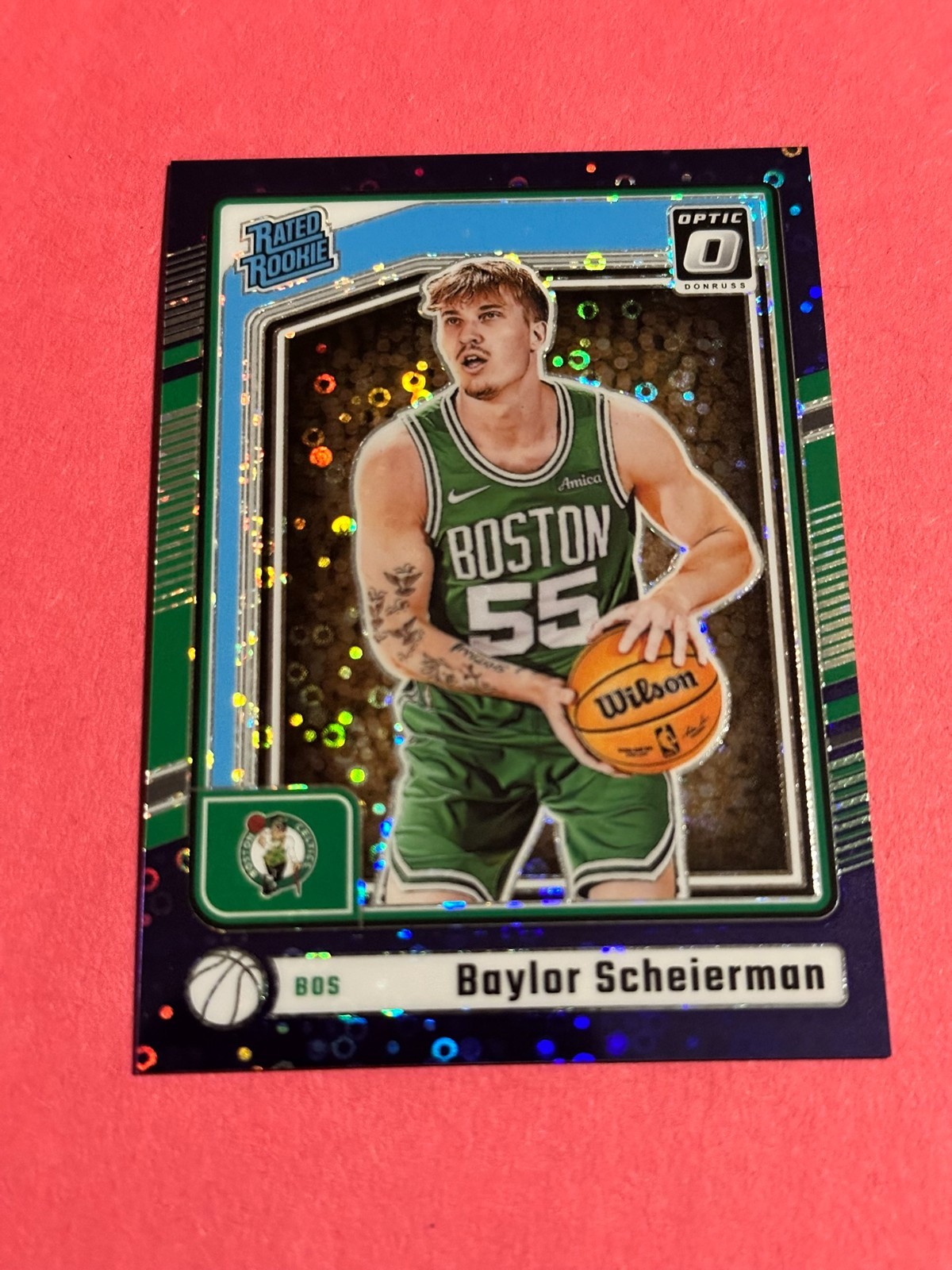 2024-25 Panini Optic - Baylor Scheierman #263 Fast Break Purple Prizm /99