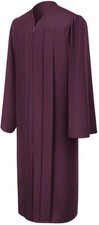 Matte Maroon High School/Bachelor Graduation Gown