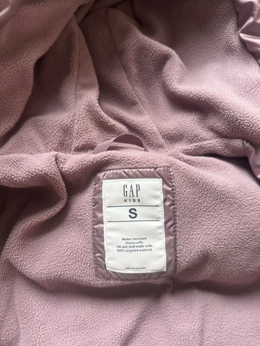 Girls Gap Purple Puffer Jacket Size Small - Picture 4 of 4
