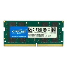 Crucial DDR4 SO-DIMM 16GB DDR4-2400 RAM CT16G4SFD824A.M16FRS 260-Pin Laptop