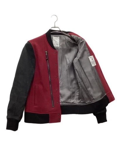 SHAREEF                    Stadium jacket Red× Black 15711011 image 7