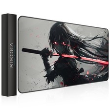 XXL Gaming Mouse Pad 35.4 x 15.7 inch - Water-Resistant  Stitched Edges - La...