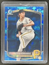 2025 Bowman Draft Sapphire Seth Hernandez Chrome 1st Prospect #BDC-25 Pirates