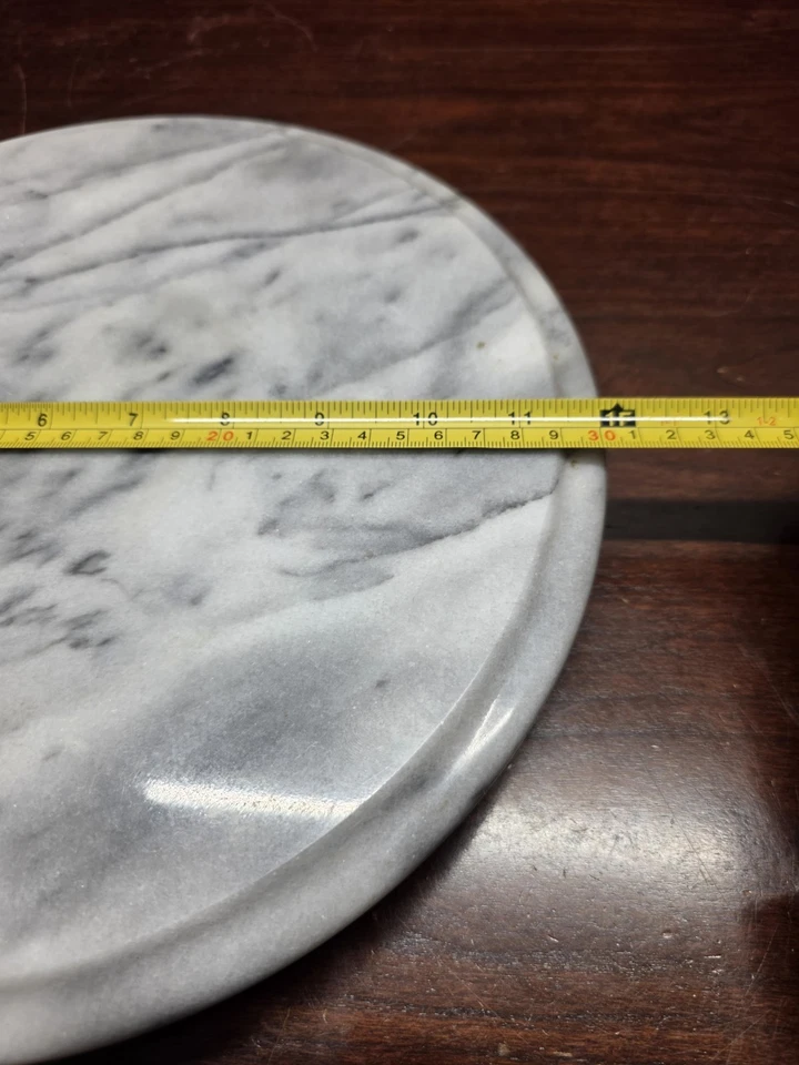 "Mármol Carraline 12"" Lazy Susan Catco hecho en Italia" Foto 3 de 4