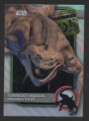 2025 Topps Chrome Star Wars #UO-18 Sando Aqua Monster Outer World Oddities