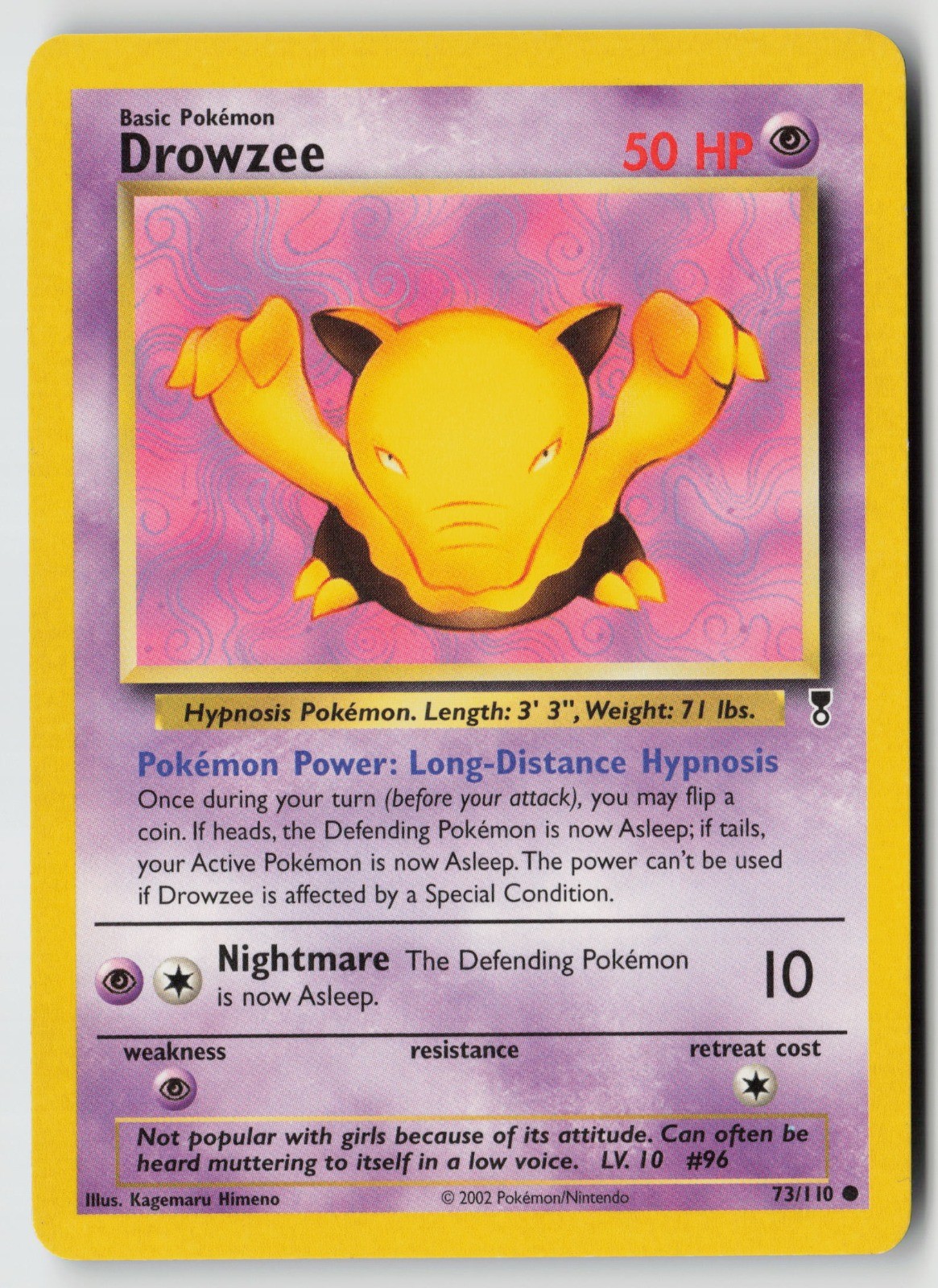 Drowzee 073/110 Legendary Collection Common LP Kagemaru Himeno