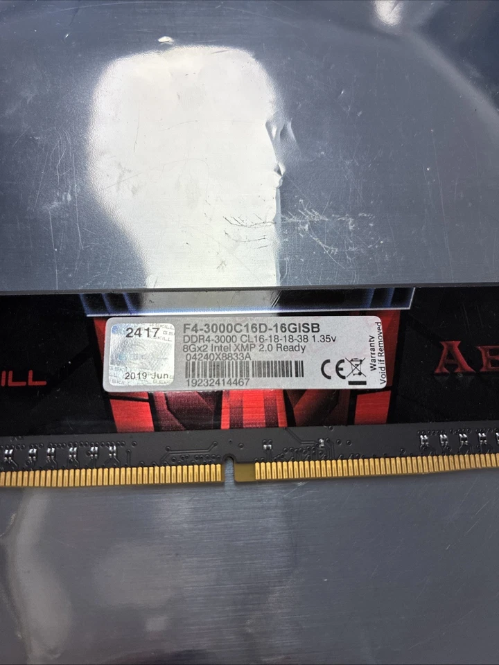 G.SKILL Aegis 8GB (1x 8GB) 288-Pin PC RAM DDR4 3000 Intel XMP 2.0 (ONE Stick) - Image 3 of 3