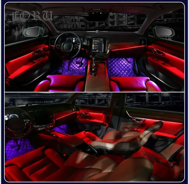 64 цвета внешнего освещения подходят для внутренних светодиодных полосок Volvo S90 V90 2017-2020 - Изображение 3 из 4