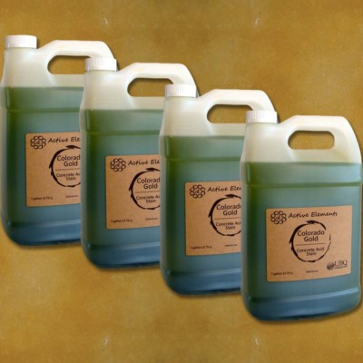 Acid stain for concrete pack of 4 bulk Lot 10 stain colors available 