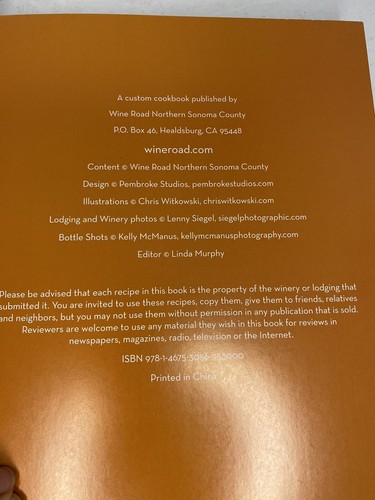 Tasting Along the Wine Road Cookbook Sonoma California Vineyards - Picture 9 of 12