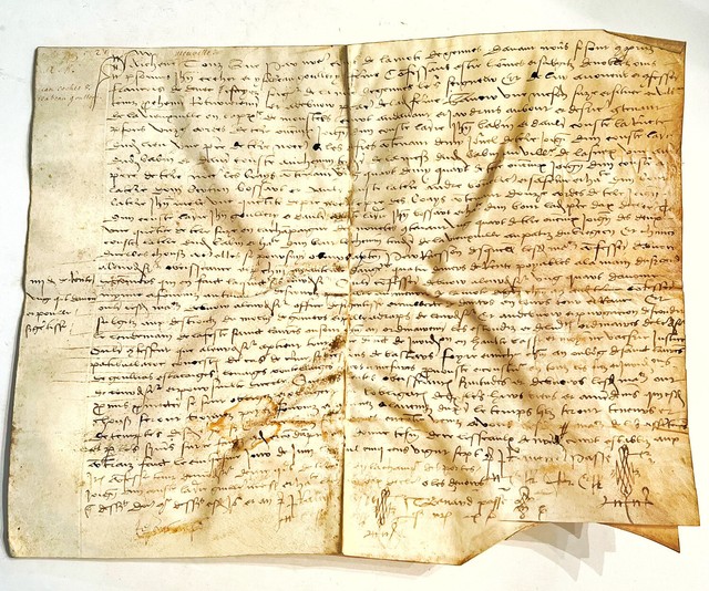 RARE 1527 Calligraphic European Vellum Manuscript - Medieval Renaissance Era RARE 1527 Calligraphic European Vellum Manuscript - Medieval Renaissance Era
