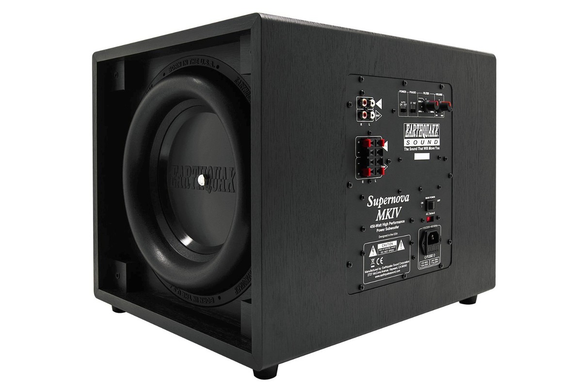 Caisson De Basse Earthquake Sound MKIV-10 450W – Subwoofer Actif Supernova – Noir