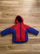 2012 The Amazing Spiderman Puffer Coat Jacket Embroidered Size Youth XS 5/6 RARE