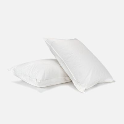1 pc White Goose Down Feather Bed Pillows Standard Queen King Size Pillow