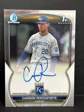 2023 Bowman Chrome Draft Royals 1st Bowman Carson Roccaforte Base On-Card Auto