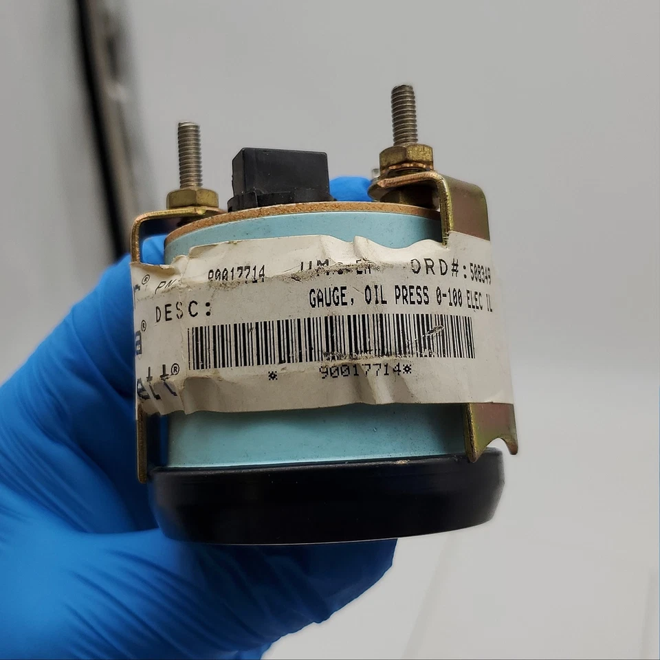 Kalmar Ottawa 90017714 Oil Pressure Gauge 0-100 12v Illuminated for Yard Trucks Foto 3 de 4