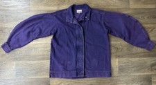 Ganni Purple Denim Jacket Size 40