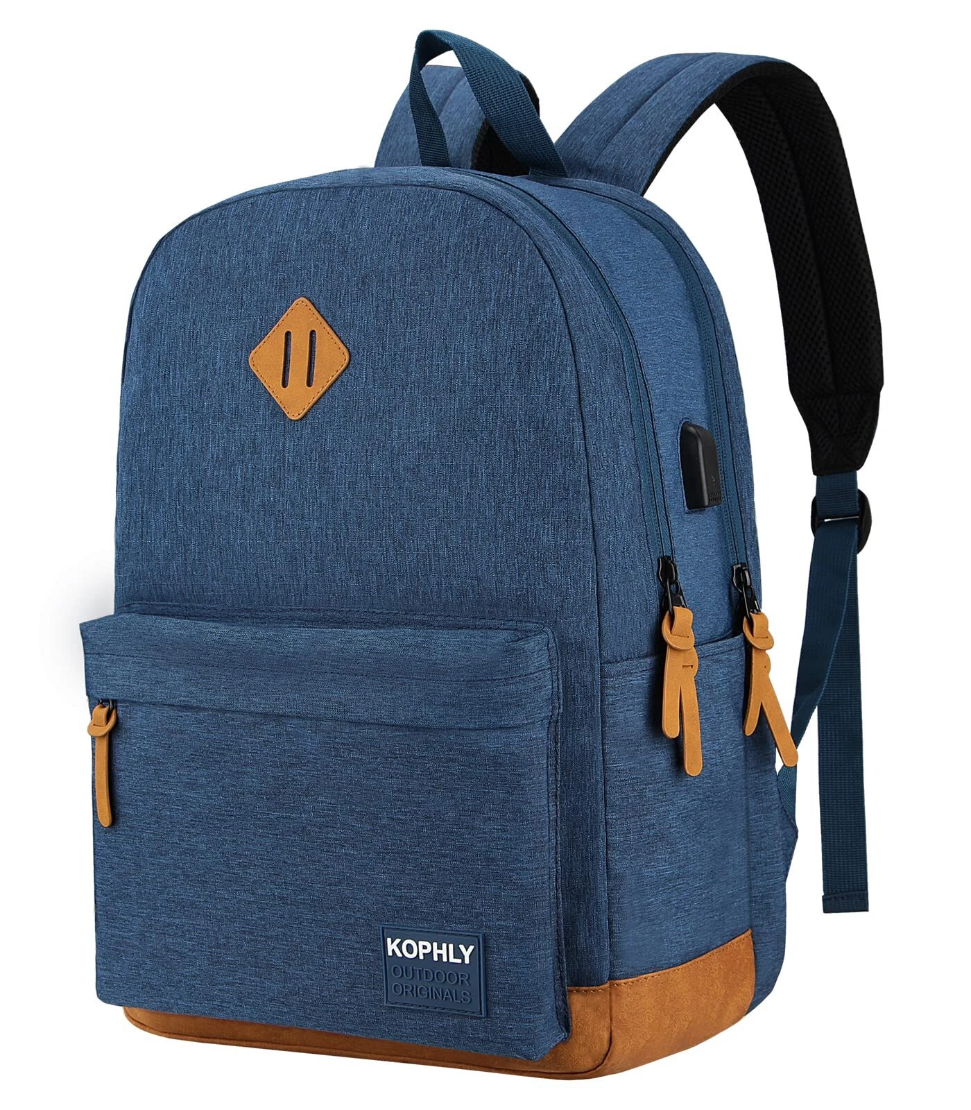 Lightweight Laptop Backpack with USB Charging Port for Men and Women Double L...