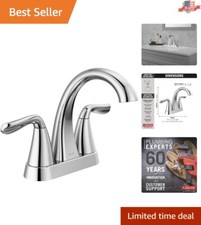 Centerset Bathroom Faucet - Drain Assembly Included - Lifetime Warranty