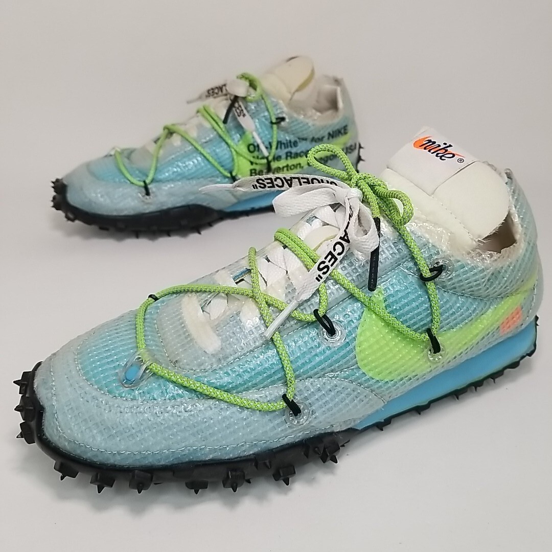 スニーカー Nike x Off-White Waffle Racer - CD8180-400 Nike X Off-White Waffle Racer Women's Shoes sz 8 Vivid Sky