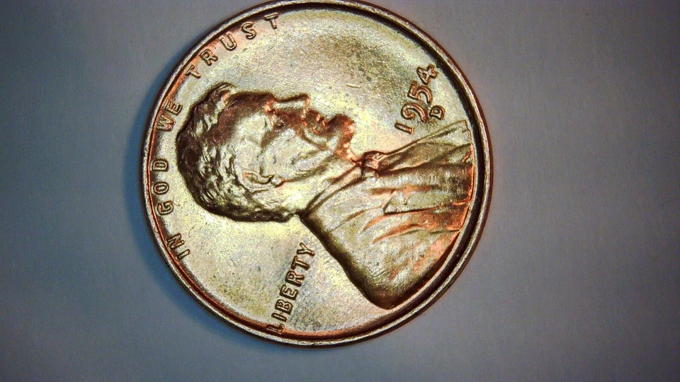 1954D Red Lincoln Wheat Cent w/RPM "D" Mint Mark, with Strong DDO Errors - Image 3 of 4