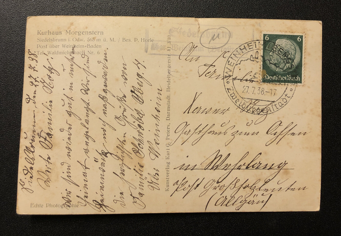 Ancienes Ak , Carte, Spindelmühle, Sudetengau, Courrier Militaire
