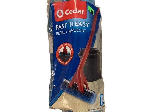 (3) O Cedar Roll-O-Matic Fast 'N Easy Roller Mop Refills 8.5” NIP - Picture 2 of 3