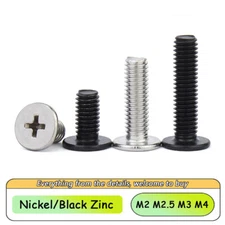 M2 M2.5 M3 M4 CM Phillips Ultra Thin Flat Wafer Head Screw Bolt Machine Screw