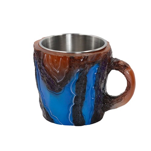 Resin Like Crystal Mineral Coffee Mug Colorful Crystal Mug For Home Office Gift - Picture 10 of 12