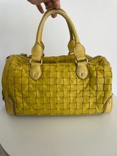 Escada Yellow Leather Handbag