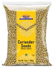 Rani Coriander (Dhania) Seeds Whole, Indian Spice 14oz (400g)