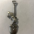 VTG MICKEY MOUSE ON SHOVEL 4" COLLECTOR PEWTER SPOON Walt Disney Productions — photo 3