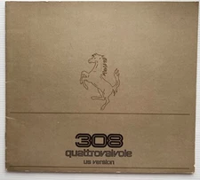 Original 1983 Ferrari 308 Quattrovalvole  (US Version) Sales Brochure! #272/83