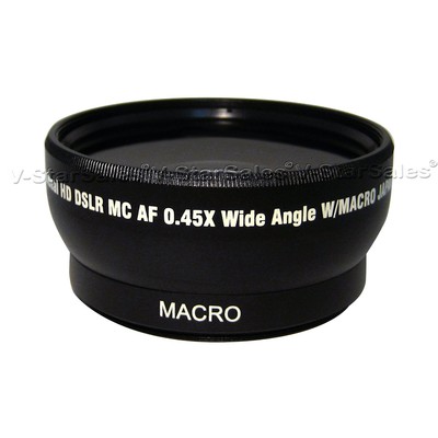 52mm 0.45X  Super Wide Angle Lens for Nikon 18-55mm 55-200mm 50mm 1.4 50mm 1.8