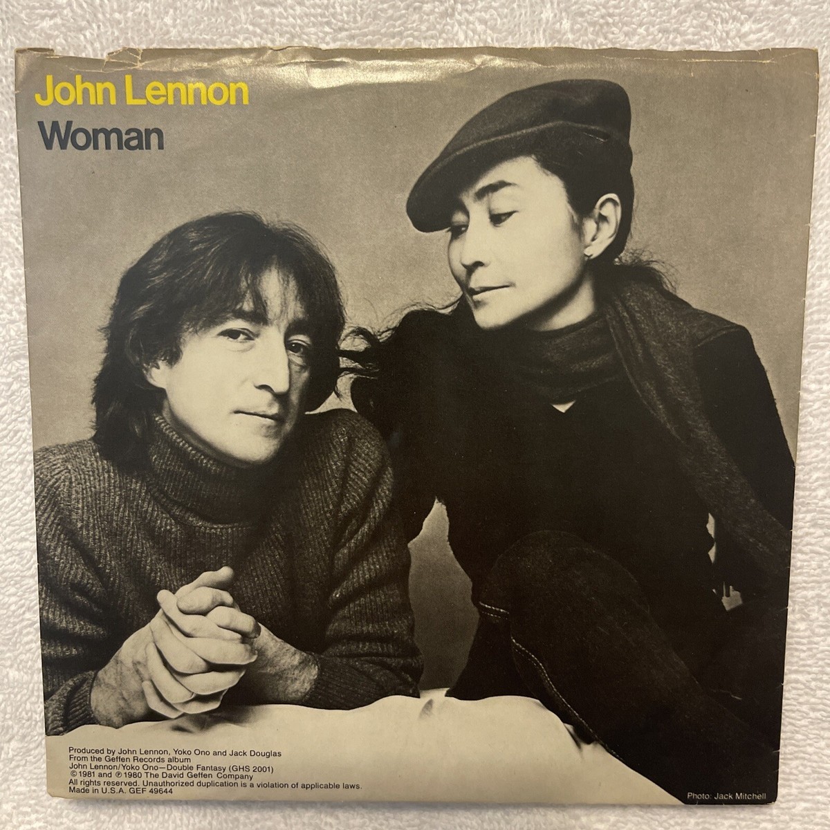 輸入盤７インチ:JOHN LENNON/WOMAN/ジョン・レノン/ビートルズ John Lennon – Woman – Vinyl (7