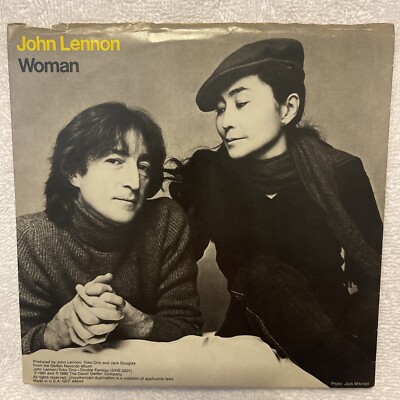 John Lennon&Yoko ジョンレノン　LP レコード John Lennon : 45 rpm VINYL RECORD : Woman - Picture Sleeve : THE