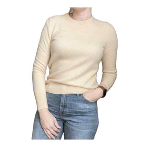 NAADAM Cashmere Pullover Crewneck Sweater Peach O… - image 1