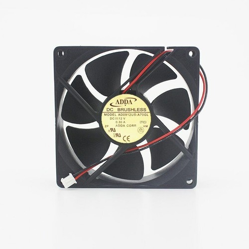 ADDA AD0912US-A70GL 12V DC ULTRA SPEED 92 mm x 92mm x 25mm Quiet Brushless FAN - Photo 3/4