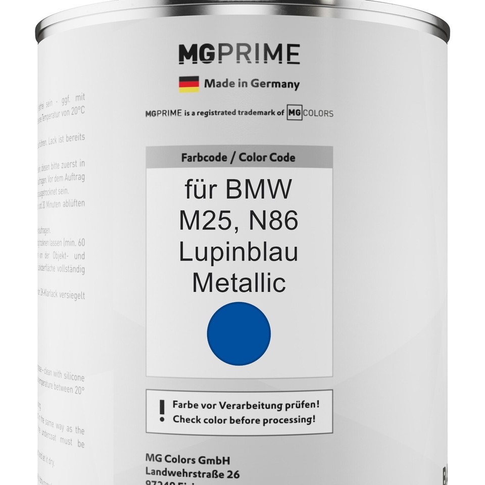 Kit Peinture Aérosol 2K Pour Peugeot - Bleu Recife Nacré Métallisé (Code KMF) - 400ml Base + 400ml Vernis