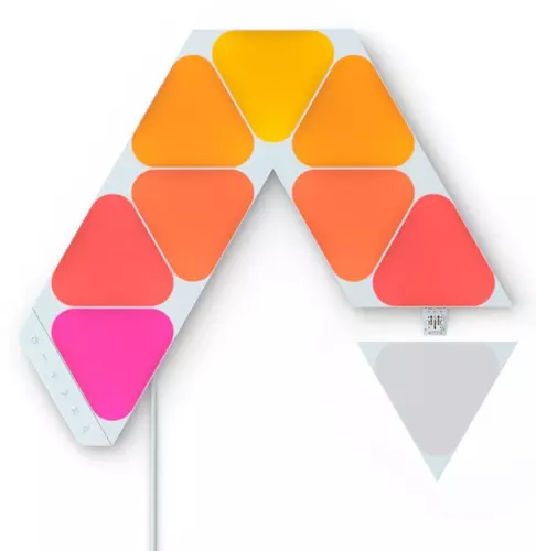 Nanoleaf Shapes Mini Triangles Smarter Kit Multicolor Light Panels - 9 Pack